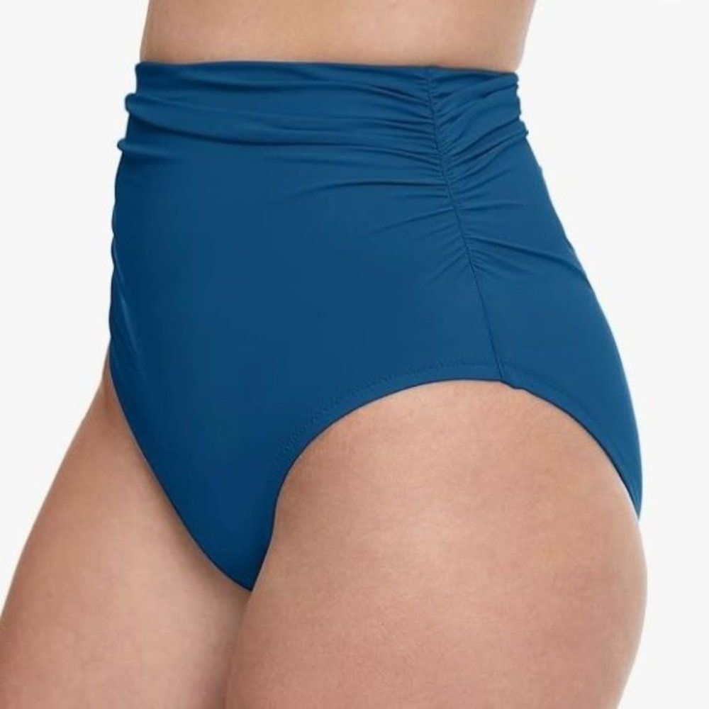 Profile By Gottex NWT Sz 16  Petrol Tutti Frutti High Waist Swim Bottom